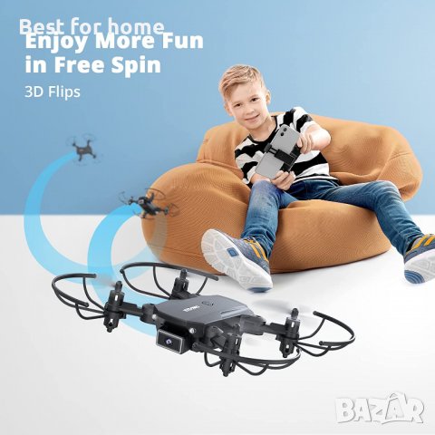 Дрон с камера - KIDOMO F02 Rc Plane 1080P с две батерии, снимка 12 - Други игри - 36723186