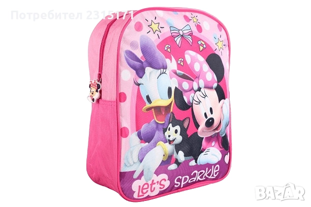 Детска раница Стич, Мини Маус и Соник , снимка 2 - Раници - 51635195