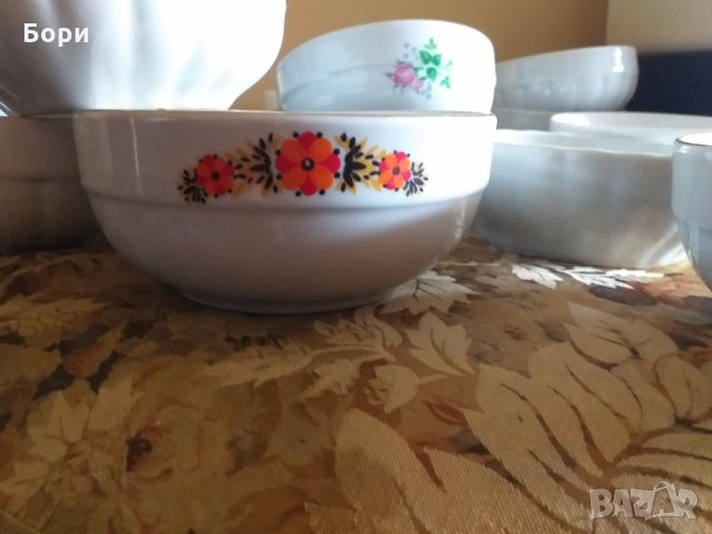 Български порцеланови купи големи, снимка 4 - Чинии - 32737464