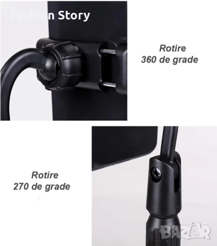 Мултифункционална стойка за телефон разтегателна чупеща глава, снимка 3 - Селфи стикове, аксесоари - 51627643