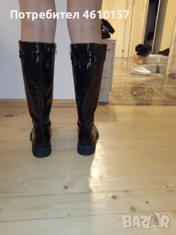 Чисто нови ботуши-лак, снимка 5 - Дамски ботуши - 52411128