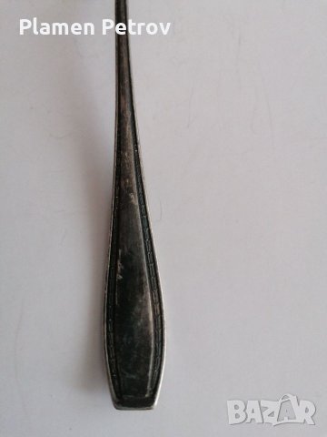 Сребърна вилица , снимка 6 - Антикварни и старинни предмети - 39418092