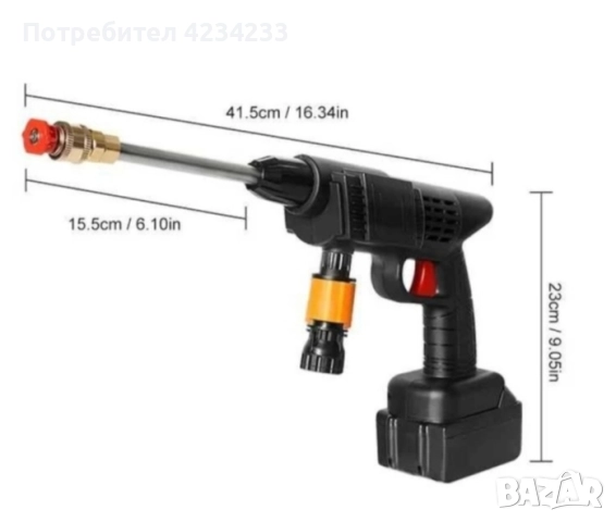 акумулаторна водоструйка , снимка 2 - Парочистачки и Водоструйки - 52456298