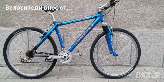 Алуминиев велосипед 26цо 21 ск shimano палцови команди преден амортисьор всичко по колелото ок