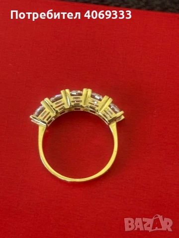 Нов златен пръстен 2.93гр  14к  54р-р, снимка 3 - Пръстени - 50824528