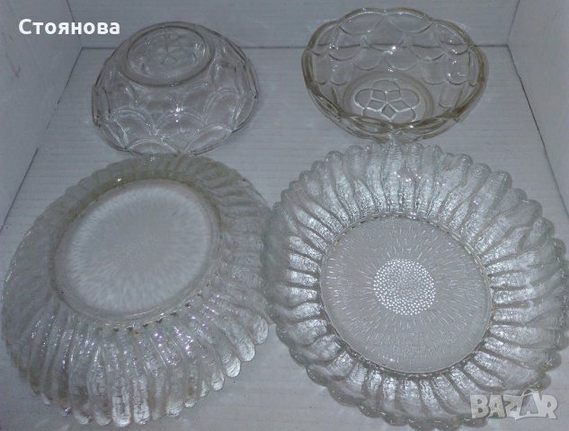 Стъклени купички и чинийки за различни десерти и ядки, снимка 6 - Чинии - 26848469