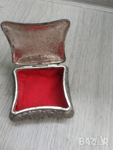 посребрена метална барокова кутийка, снимка 4 - Други ценни предмети - 40222413