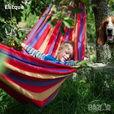 Голям цветен хамак с красиви и цветни шарки, снимка 7 - Къмпинг мебели - 52795644