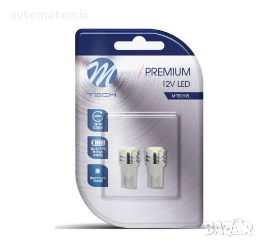 ДИОДНИ КРУШКИ 12V T10, M-TECH - 282141