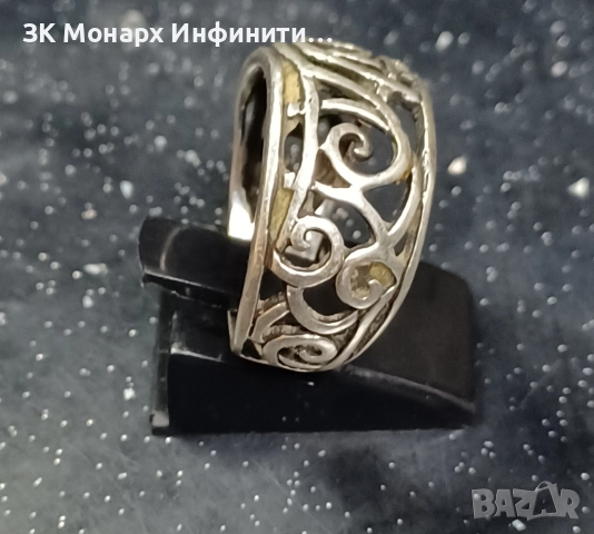Сребърен пръстен , снимка 2 - Пръстени - 52999600