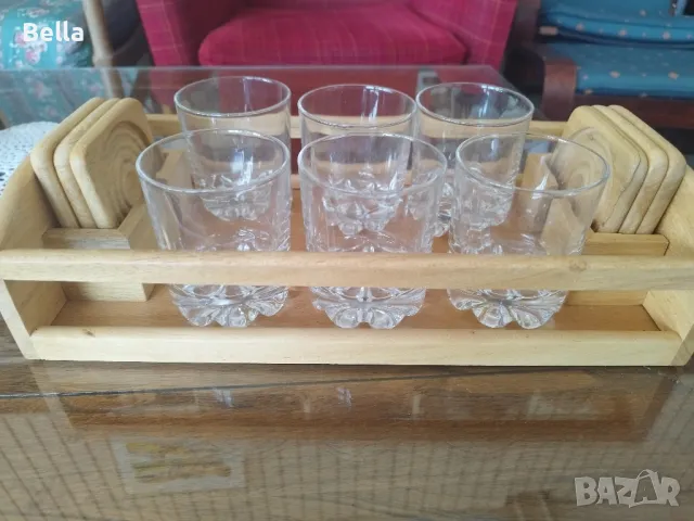 поднос с чаши , снимка 2 - Сервизи - 50302051