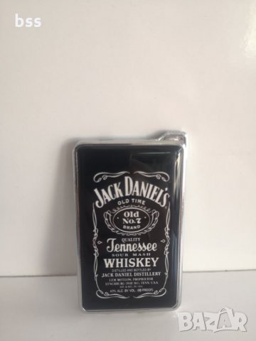 Метална запалка с логото на Jack Daniels, снимка 3 - Запалки - 33174369