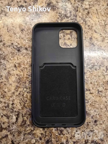 Калъф за iPhone 12 / 13 / 14 (6.1"), с джоб за карти, снимка 2 - Калъфи, кейсове - 51789419