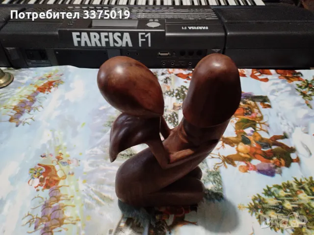 Дървена статуетка, снимка 5 - Колекции - 48920872