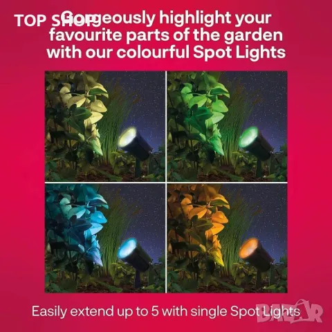 Интелигентен външен прожектор Innr, комплект от 3 бр,(необходим е хъб), снимка 2 - Лед осветление - 49333065