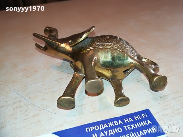 СЛОН-МЕД/МЕСИНГ-ВНОС ХОЛАНДИЯ-10Х9Х5СМ, снимка 8 - Колекции - 28713193