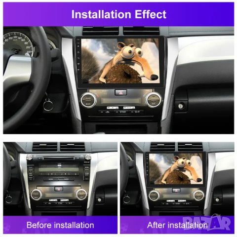 Мултимедия за Toyota Camry, 2 DIN, MP3 плеър с Екран 10”  с Android, Навигация, Двоен дин, дисплей, снимка 3 - Аксесоари и консумативи - 40620909