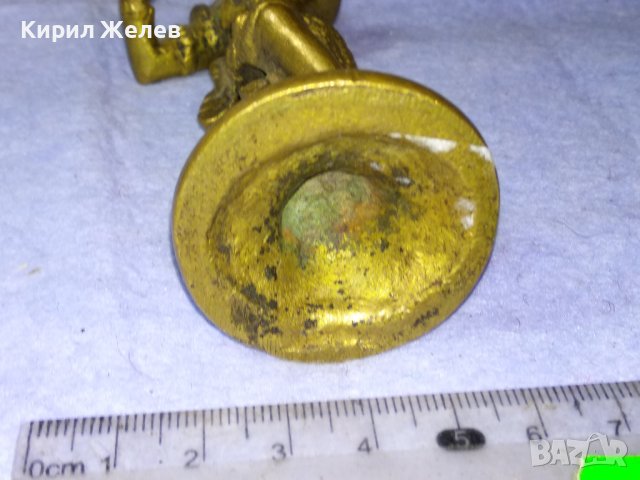 Стара РЯДКА КОЛЕКЦИОНЕРСКА БРОНЗОВА СТАТУЕТКА на ГАНЕША ИНДИЯ МАЙСТОРСКА ТРАДИЦИОННА ИЗРАБОТКА 41401, снимка 6 - Колекции - 43891622