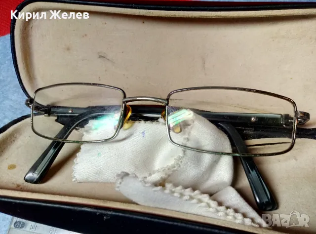 СТАРИ ЕЛЕГАНТНИ ХЕЛИОМАТИК ДИОПТРИЧНИ ОЧИЛА с МАРКОВА ИТАЛИАНСКА КЪРПИЧКА и ВИНТИДЖ КАЛЪФ 41528, снимка 3 - Други ценни предмети - 47528189