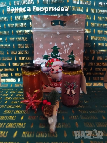 Коледен комплект "Сладък поздрав", снимка 2 - Коледни подаръци - 52551220