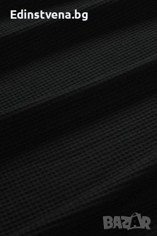 Дамска блуза в черно с дълги ръкави с бродерия и деколте с цип, снимка 10 - Блузи с дълъг ръкав и пуловери - 43503270