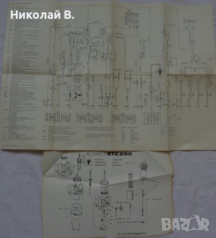 Книги инструкция за експлуатация на МЗ  ЕТЗ 250 на Български и Испански, снимка 11 - Специализирана литература - 36872474