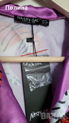 Нова Nasty Gal риза / нощница размер 34 S, снимка 8 - Ризи - 43181108