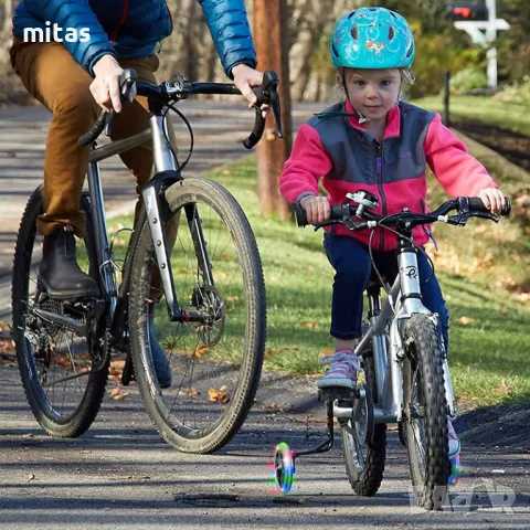 Универсални помощни колела за велосипед с размер 12-20" с LED светлини, снимка 13 - Аксесоари за велосипеди - 48109551