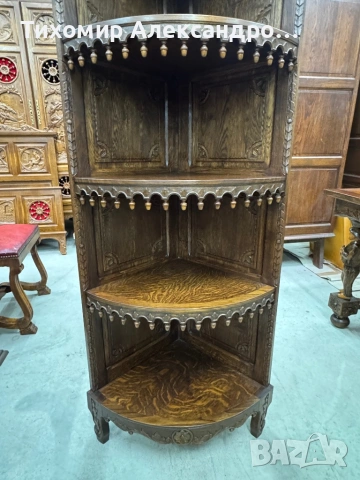 Ъглов шкаф от дъбов масив, снимка 7 - Шкафове - 53558207