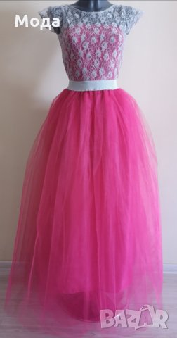 Дълга пола- пачка ПО ВАШИ РАЗМЕРИ от 4 пласта кристален тюл #пачка #тутъ, снимка 5 - Поли - 32780265