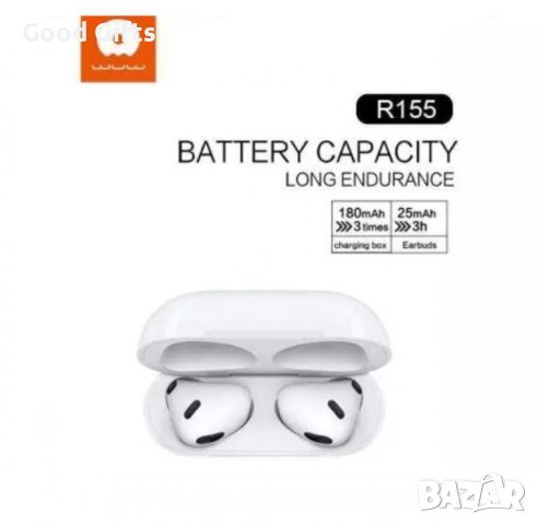 Безжични слушалки с кристален звук WUW R155 AirPods 3 с TWS Bluetooth, снимка 5 - Безжични слушалки - 43087817
