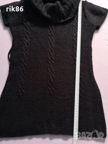 Плетена черна туника, снимка 3 - Туники - 27874078