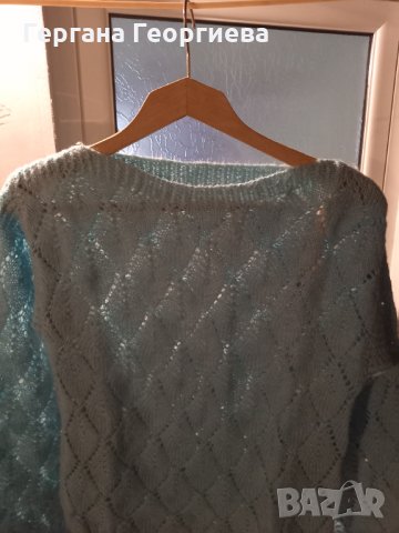Пуловер ръчно плетиво, снимка 3 - Блузи с дълъг ръкав и пуловери - 34687257