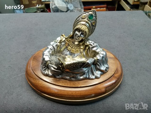 Уникална много рядка сребърна фигура Царска Русия 1888г./серебро 84 Овчинников, снимка 2 - Антикварни и старинни предмети - 27592827