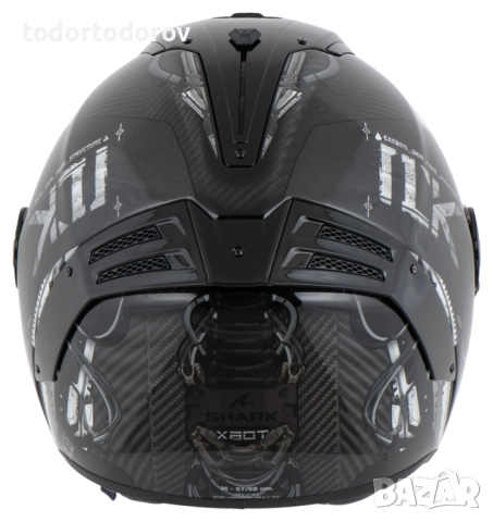 Мото Каска за мотор SHARK SPARTAN RS CARBON XBOT Black/White, снимка 2 - Аксесоари и консумативи - 51895488