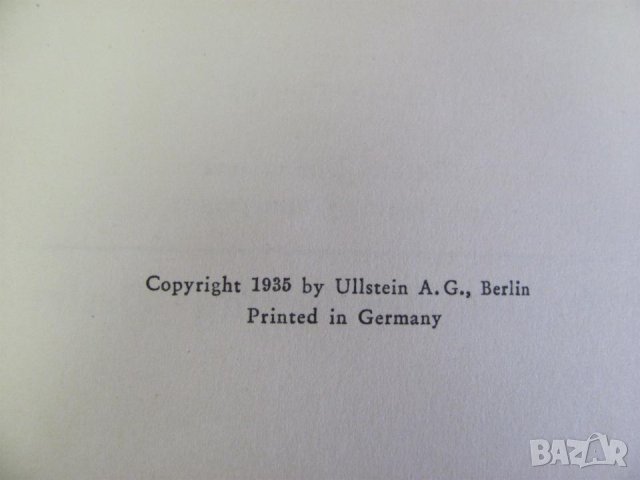 1935г. Стара Книга Берлин Германия, снимка 12 - Антикварни и старинни предмети - 44028130