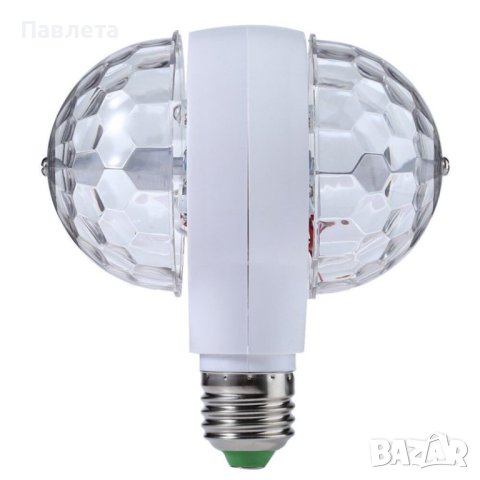Диско LED лампа, въртяща се крушка, снимка 9 - Декорация за дома - 43792741
