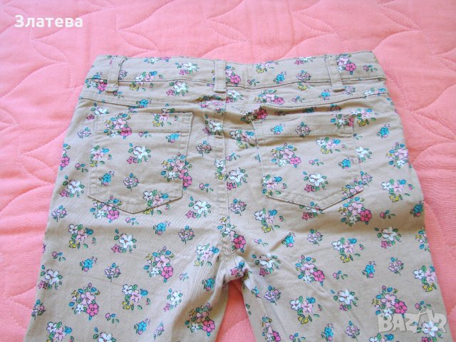 Панталон на цветя - тънки дънки, снимка 3 - Детски панталони и дънки - 26284981