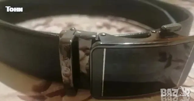 Нов Автоматичен Мъжки Кожен Колан 130см. , снимка 2 - Колани - 53434641