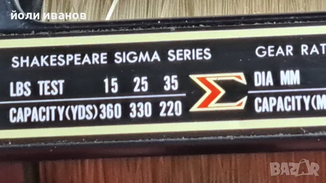 Shakespeare sigma series-мултипликатор-made in japan, снимка 10 - Макари - 50324477