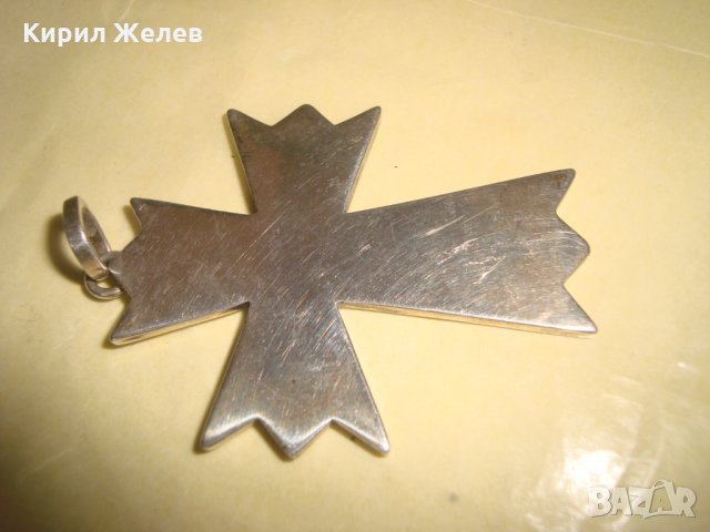 ПОСРЕБРЕН или СРЕБЪРЕН МАЛТИЙСКИ КРЪСТ МАГНИТ НЕ го ЛОВИ РЯДЪК 21673, снимка 5 - Колиета, медальони, синджири - 32690781