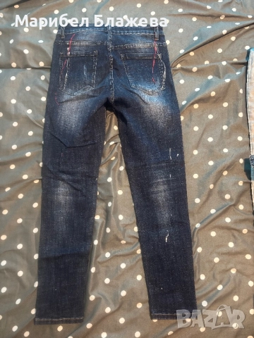 Дамски дънки сини , снимка 2 - Дънки - 51641816