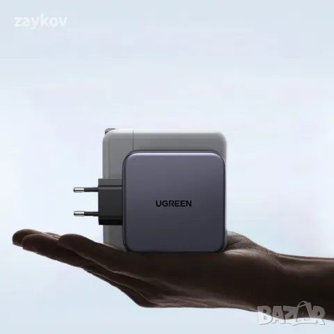 Ugreen Nexode GaN Fast Wall Charger 140W - захранване за ел. мрежа за лаптопи, смартфони , снимка 3 - Оригинални зарядни - 47698349