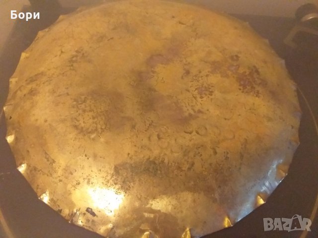 Поднос-табла от месинг Италия, снимка 5 - Антикварни и старинни предмети - 27477812