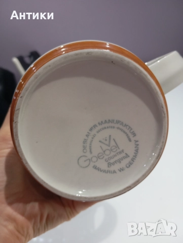 Порцеланова стара кана Goebel , снимка 10 - Чаши - 52553950