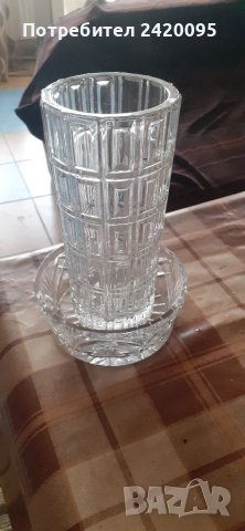 Стъклена ваза и купа-20лв