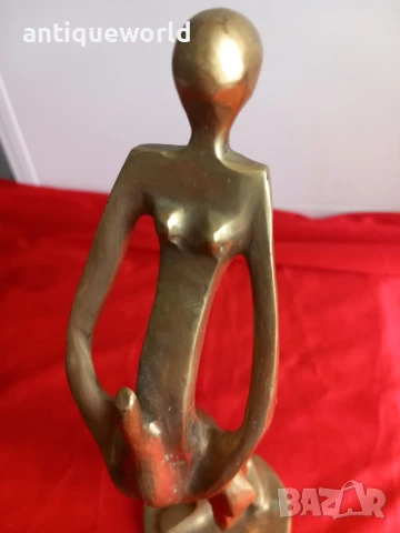 АВТОРСКА Бронзова  Пластика , Статуетка , Фигура, снимка 4 - Антикварни и старинни предмети - 51125293