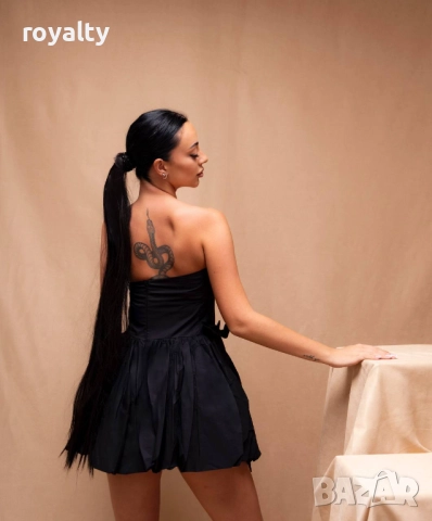 Къса Черна Дамска Рокля , снимка 5 - Рокли - 52945422