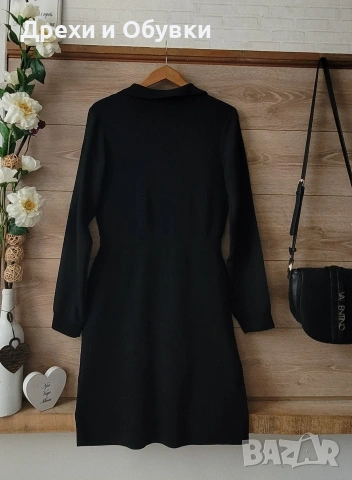 Черна официална елегантна рокля , снимка 2 - Рокли - 49184390