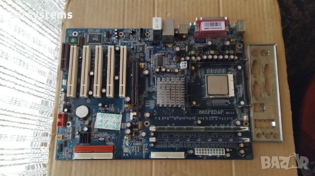 Дънна платка Jetway 865PEDAP Socket 478 CPU+FAN+RAM, снимка 3 - Дънни платки - 53213281